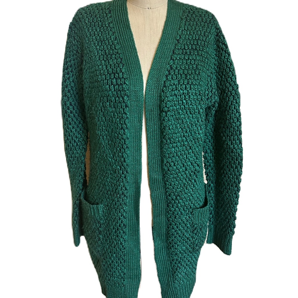 Grace & Lace Wubby Cardigsn In Green. Size medium
